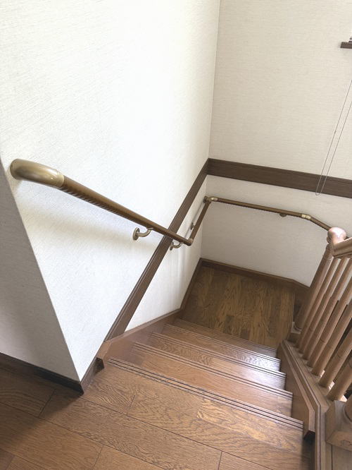 階段手すり(取付例01上)