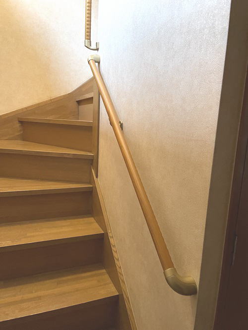 階段内側壁手すり(取付例03下)