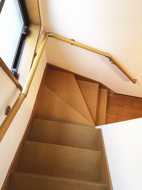 外まわり階段手すり(取付例06下)