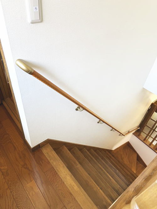 直線階段手すり(取付例07上)